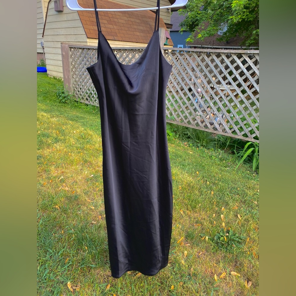 Banana Republic Medium Black Silk Cocktail Dress NWT Never Worn